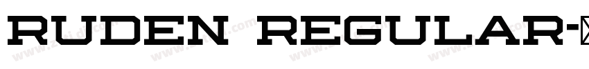 ruden regular字体转换